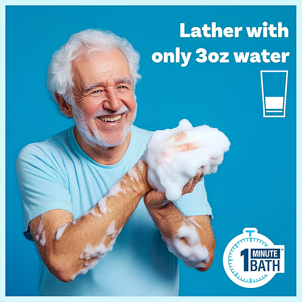 Disposable Rinse Free Bathing Wipes