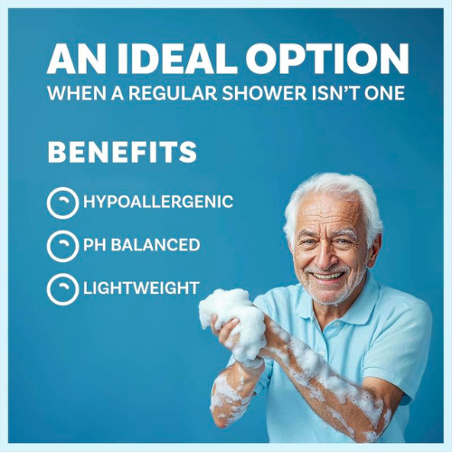 Disposable Rinse Free Bathing Wipes